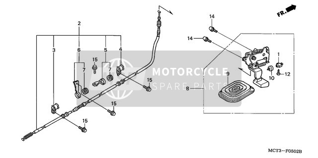 Honda FJS600 2002 Parking Brake for a 2002 Honda FJS600